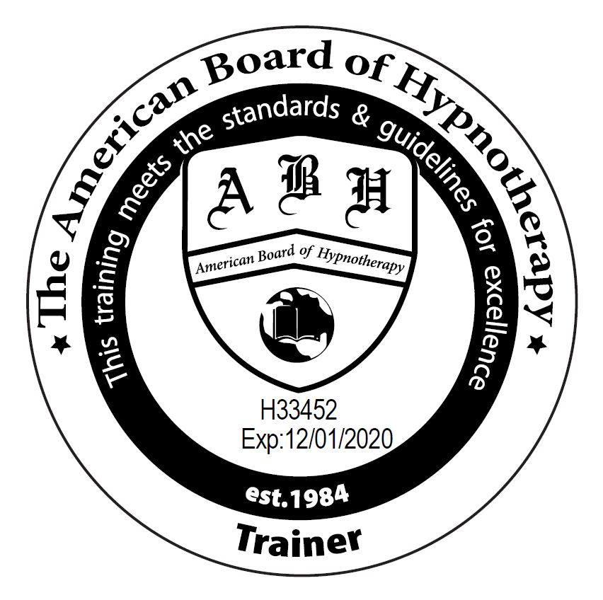 Hypnosis seal - 2020 ABNLP Certified Trainer of Hypnosis